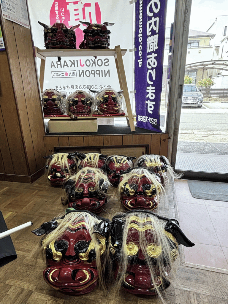 獅子頭の修理の画像