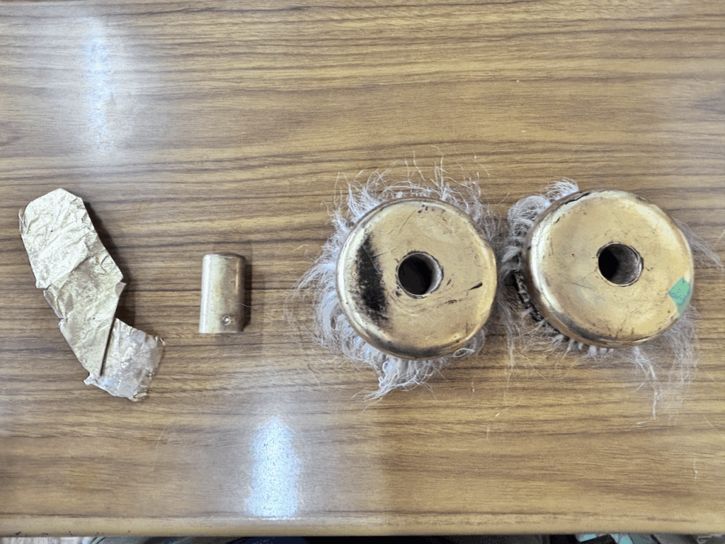 警固祭りの矢の修理の画像