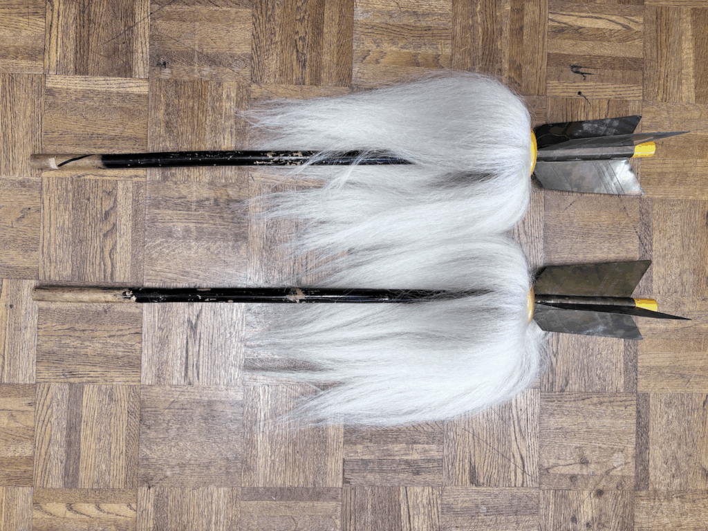 警固祭りの矢の修理の画像