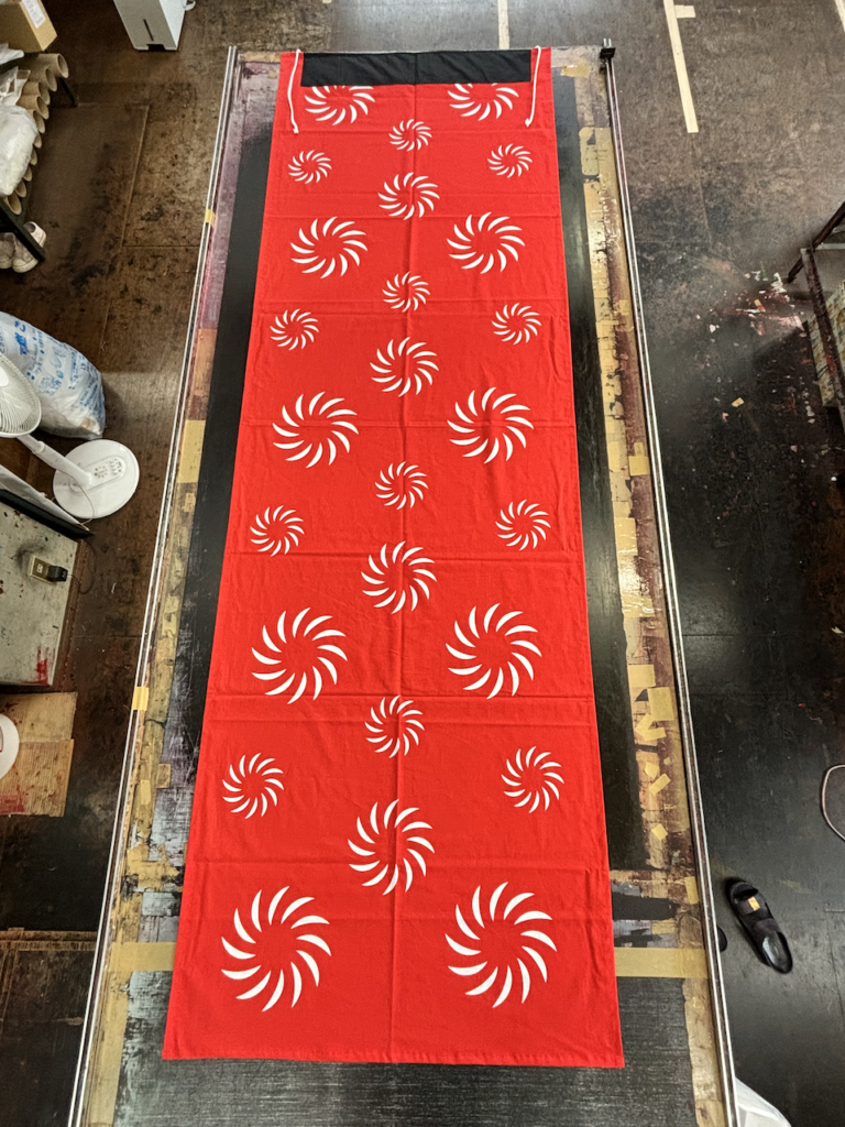 練り歩き用獅子幕の既製品